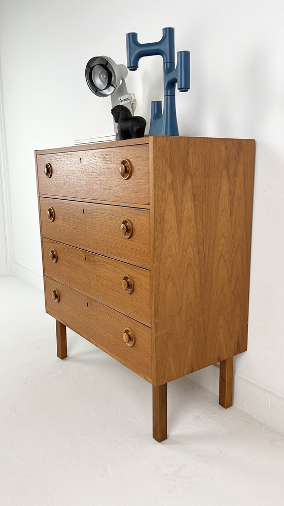 Image 1 of Teak Fineren Vintage Ladekast Mards