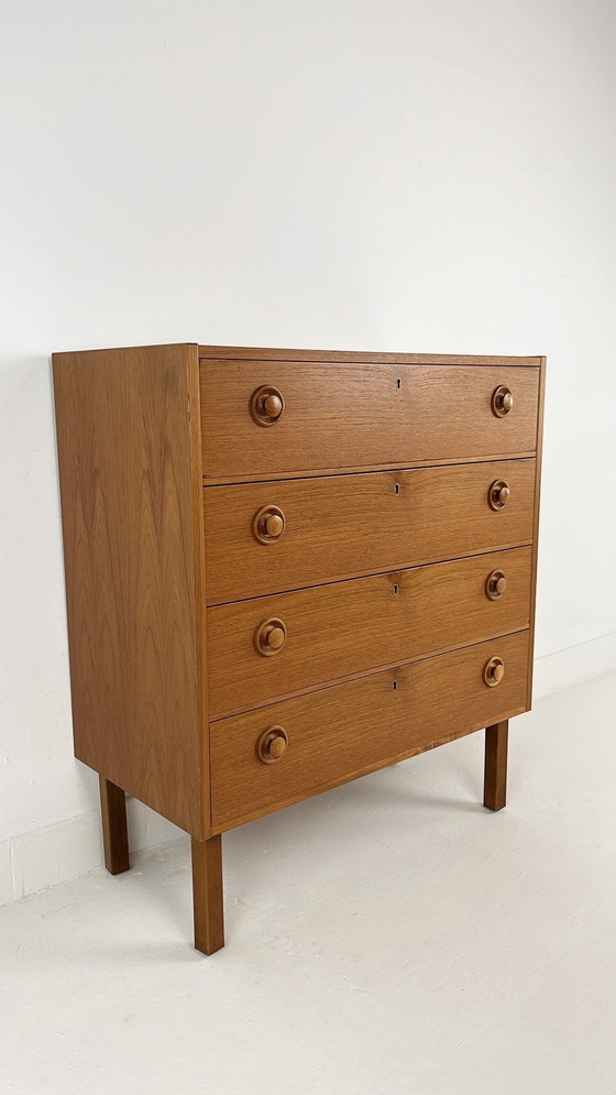 Image 1 of Teak Fineren Vintage Ladekast Mards