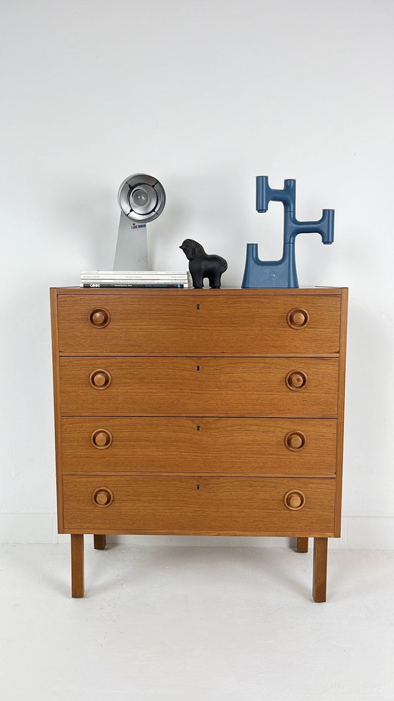 Image 1 of Teak Fineren Vintage Ladekast Mards