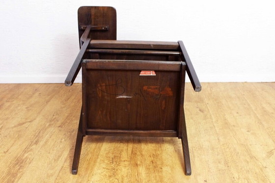 Image 1 of Fauteuil met tablet van Franz Schuster voor Wiesner-Hager, Austro Sessel