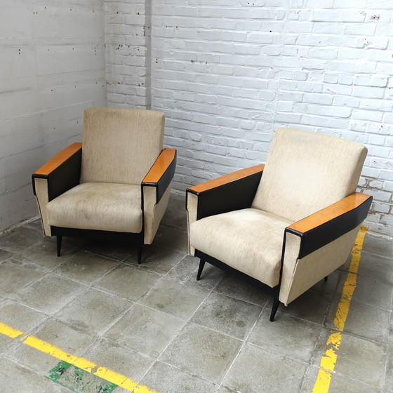 Image 1 of Set Van 2 Joegoslavische Lounge Stoelen