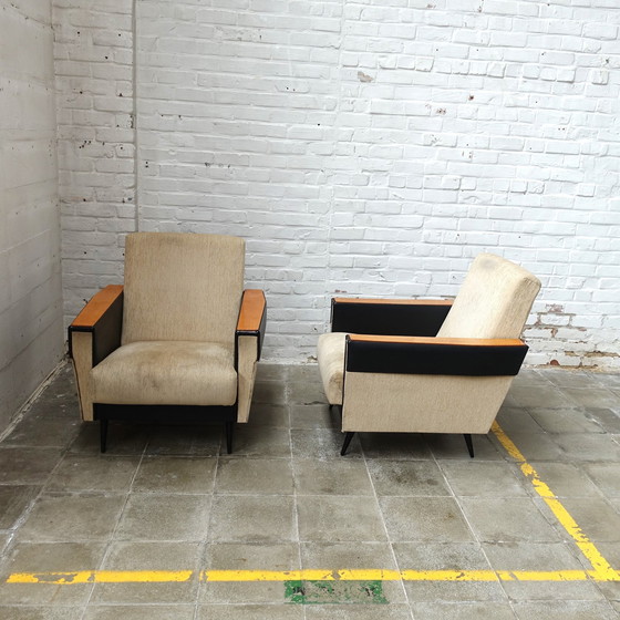 Image 1 of Set Van 2 Joegoslavische Lounge Stoelen