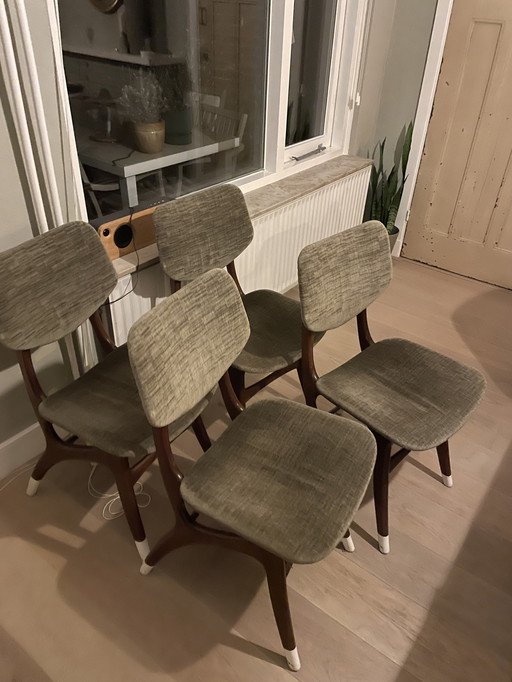 4x Vintage Kwaliteit Stoelen Pynock Wierden