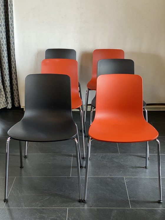 Image 1 of 6x Vitra Hal Stoelen van Jasper Morrison