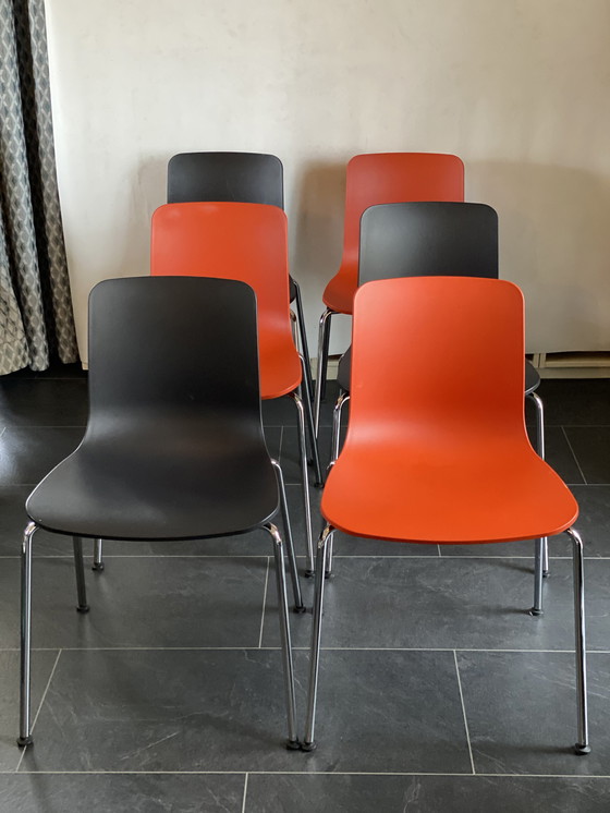 Image 1 of 6x Vitra Hal Stoelen van Jasper Morrison