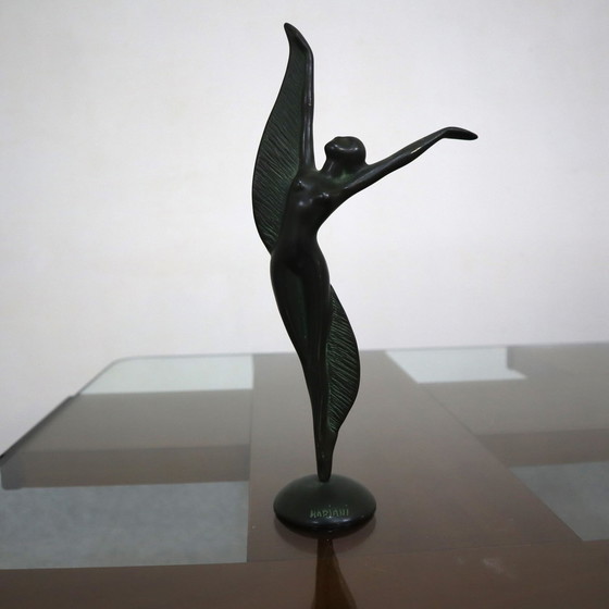 Image 1 of 3 Bronzen danseressculpturen van Mariani Caggiati, jaren 1980