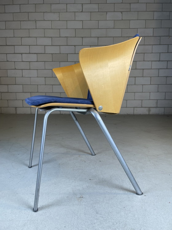 Image 1 of 6X Fritz Hansen Vm3 Stoel By Vico Magistretti