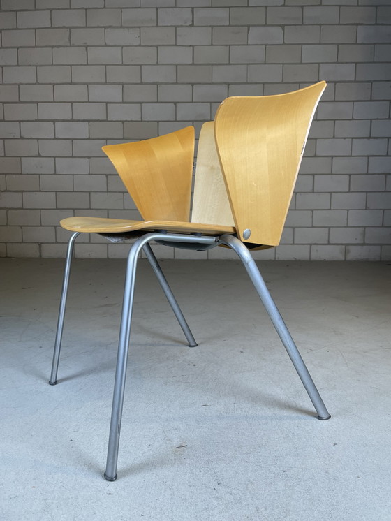 Image 1 of 6X Fritz Hansen Vm3 Stoel By Vico Magistretti