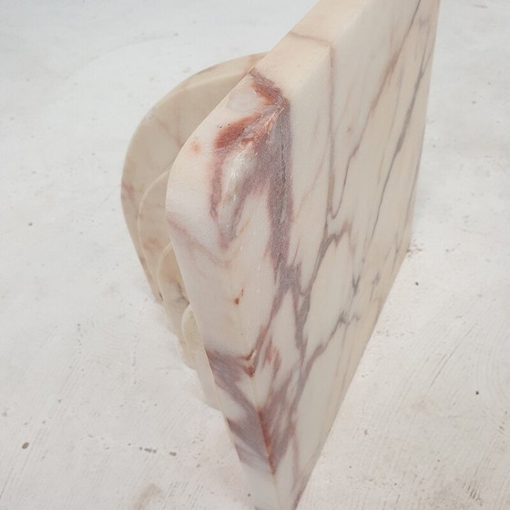 Image 1 of Vintage marmeren en glazen salontafel, Italië 1970