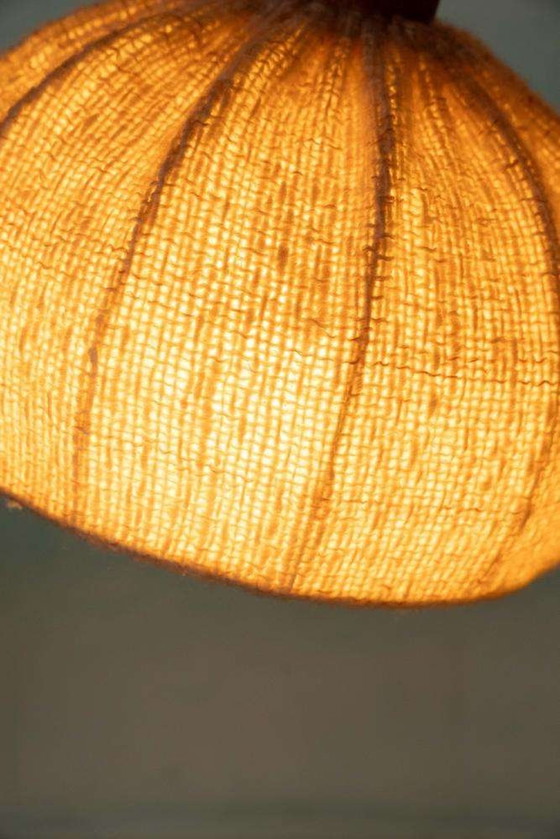 Image 1 of Japandi vloerlamp Domus Denmark, vintage arch lamp teak