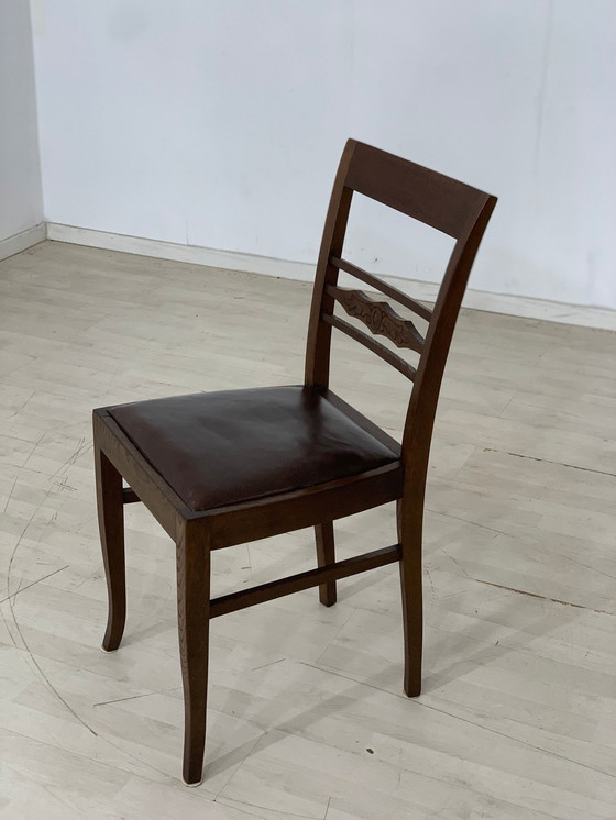 Image 1 of Biedermeier stoelen eetkamerstoel vintage