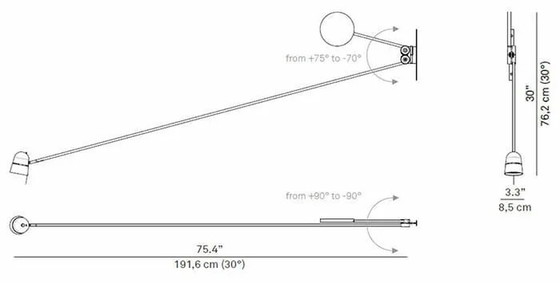 Image 1 of Luceplan Counterbalance Wandlamp