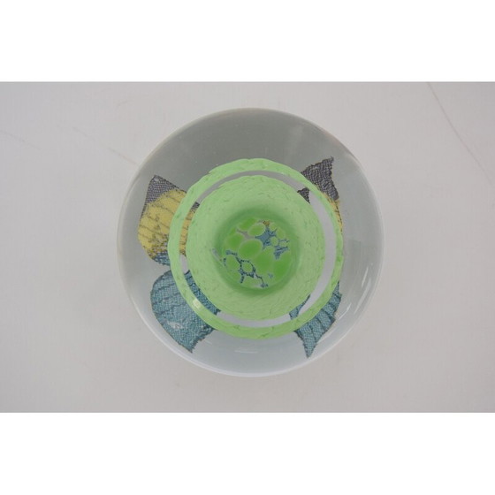 Image 1 of Vintage Art Glass presse-papier van Novy Bor, Tsjecho-Slowakije 1950