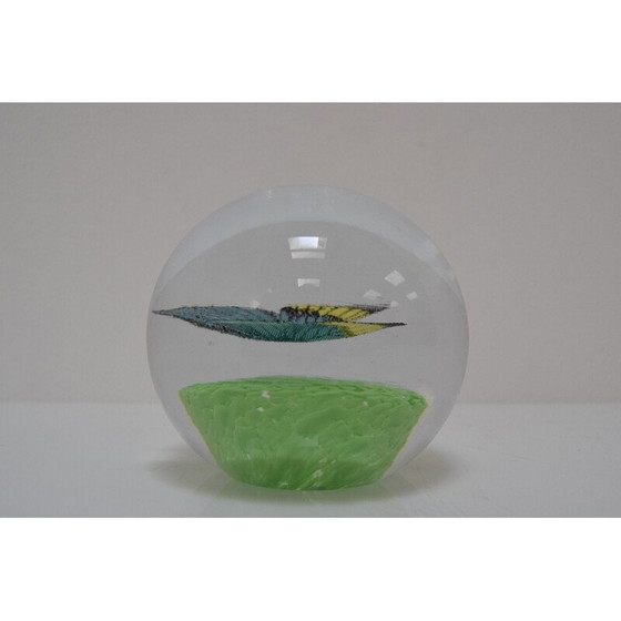 Image 1 of Vintage Art Glass presse-papier van Novy Bor, Tsjecho-Slowakije 1950