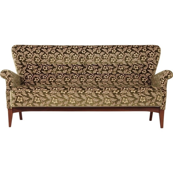 Image 1 of Scandinavische vintage sofa in jacquard stof van Fritz Hansen, 1970