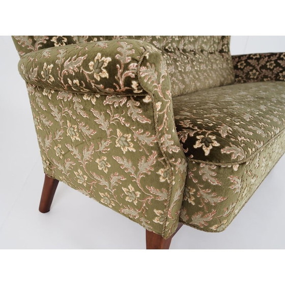 Image 1 of Scandinavische vintage sofa in jacquard stof van Fritz Hansen, 1970