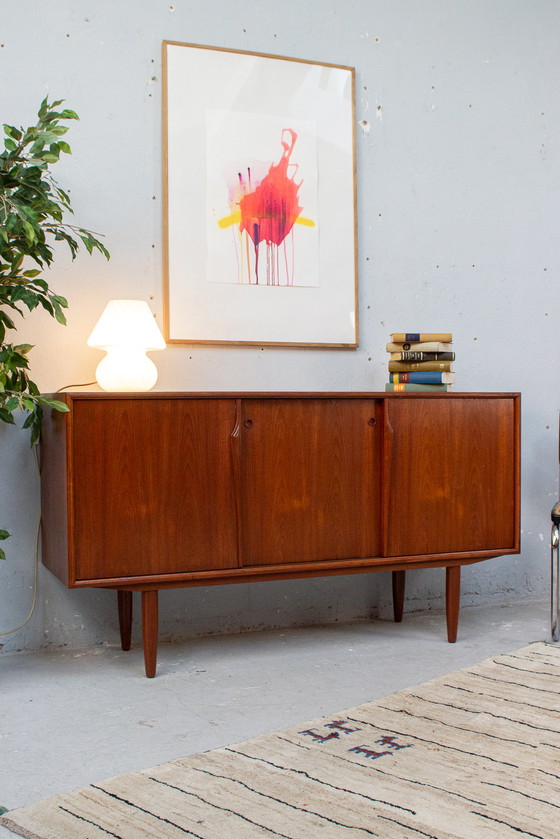 Image 1 of Axel Christensen Aco Mobler teak dressoir vintage ladekast midden jaren 60