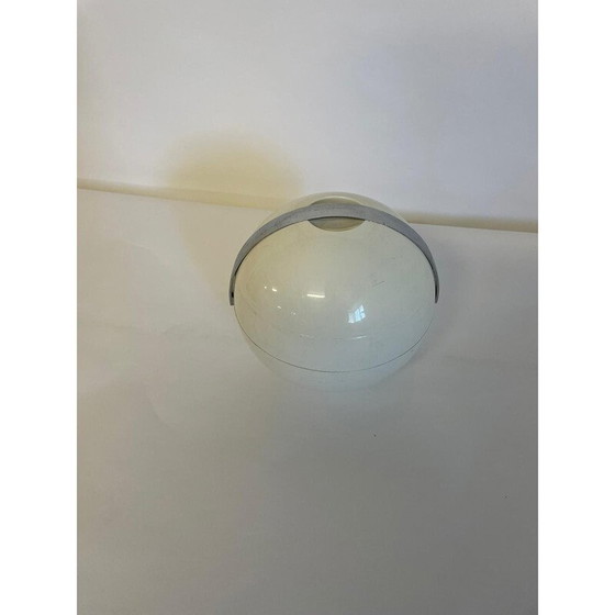 Image 1 of Vintage witte bolvormige ijsdoos van Paolo Tilche voor Guzzini, Italië 1980