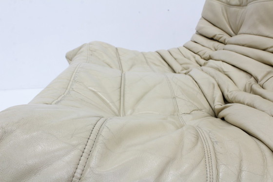 Image 1 of Vintage Togo Ligne Roset Sofa Set Beige Leather