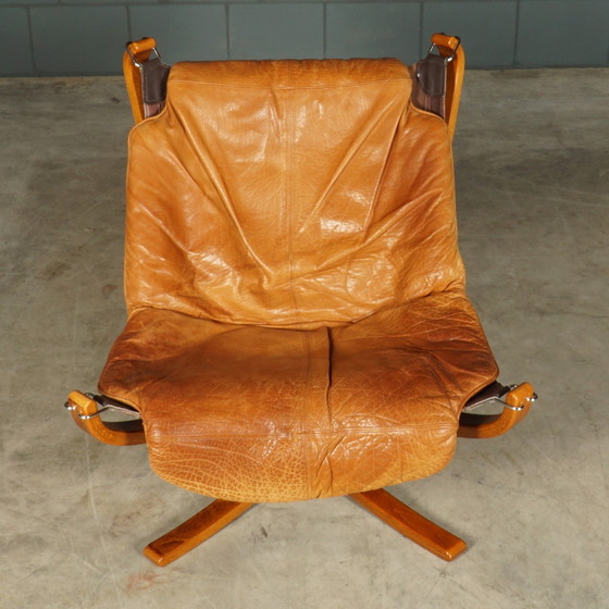 Image 1 of Vintage Falcon Fauteuil – Sigurd Resell – Vatne Møbler – Jaren 70