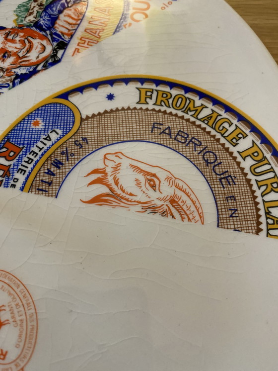 Image 1 of Fromages de France Faience de St Amand Schotel