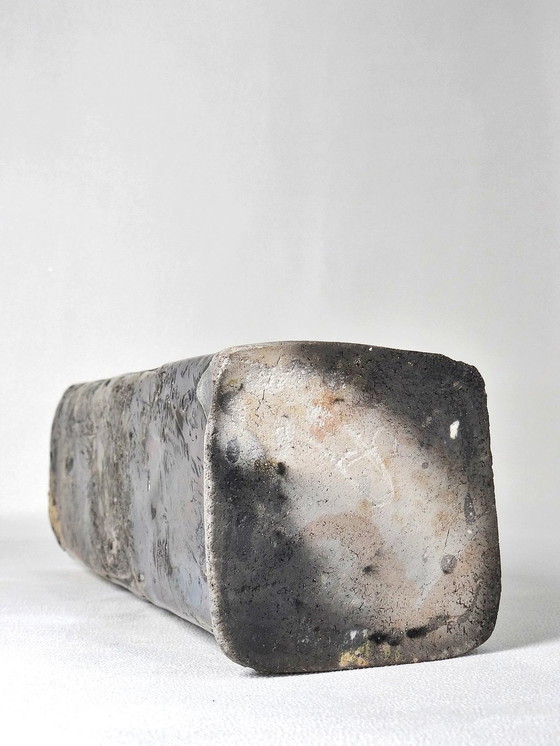 Image 1 of Grote Vintage Art Raku Vaas Gesigneerd