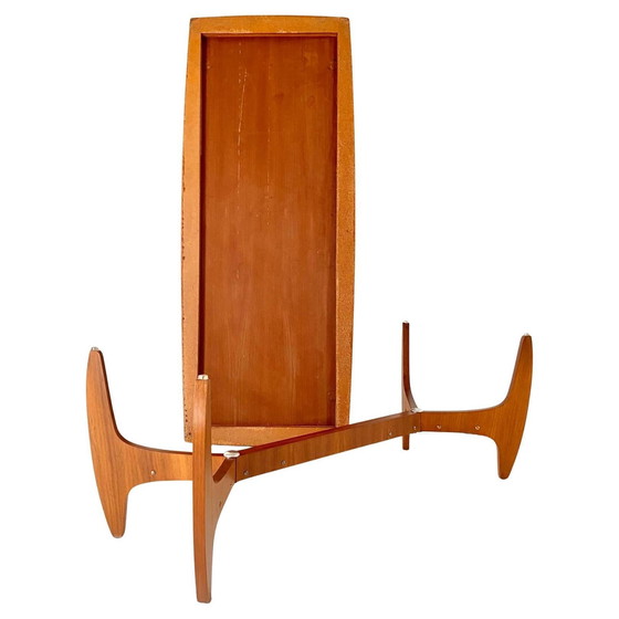 Image 1 of 1X Midcentury Modern Italiaans Groot Houten Sofa Tafel