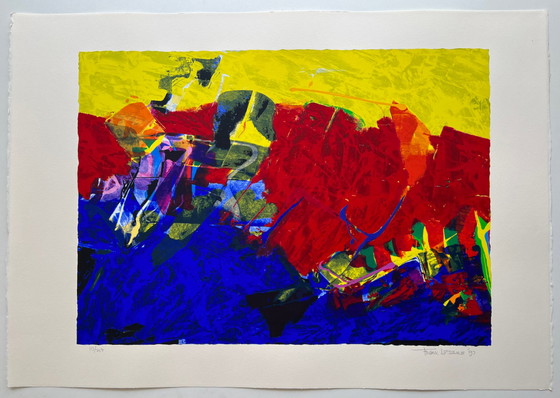 Image 1 of Frank Lejeune | Handgesigneerde zeefdruk | 'Zonder titel' | 1993