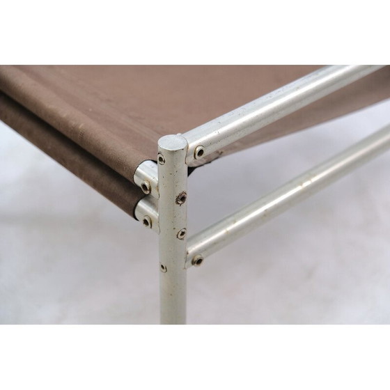 Image 1 of Paar vintage industriële stalen fauteuils, Duitsland 1949