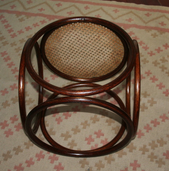 Image 1 of Mid Century Modern Thonet Ottoman Of Bijzettafel