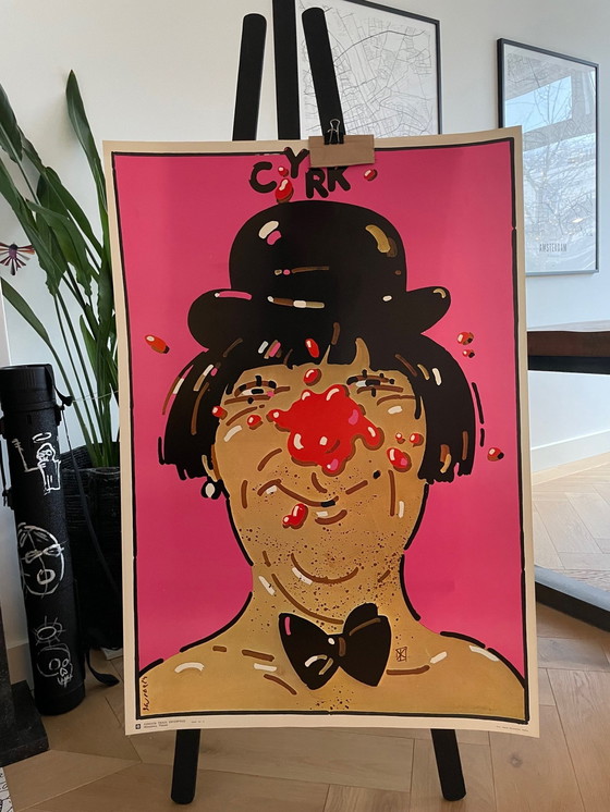 Image 1 of Waldemar Swierzy (1931-2013), Circus, 1977, Poster nr. 16, Copyright Desa Foreign Trade Enterprise, Vintage Poster