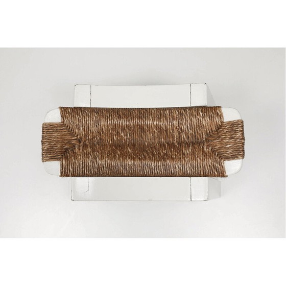 Image 1 of Set van 4 vintage biezen krukjes van W. Kuyper, 1950