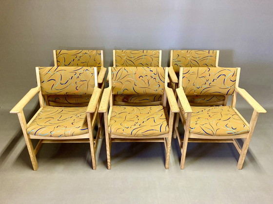 Image 1 of Suite van 6 fauteuils met stempel Getama "Scandinavisch ontwerp" 1960.