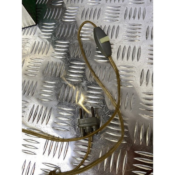 Image 1 of Vintage lamp in zilver en goud lamellen, Frankrijk 1970