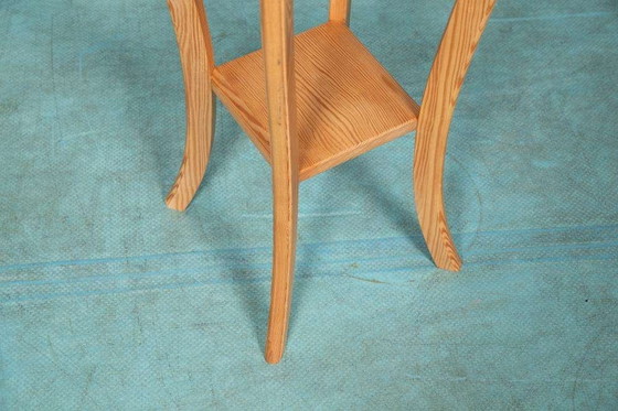 Image 1 of Vintage plantenetagere vurenhout, plant stand Sweden 1960s