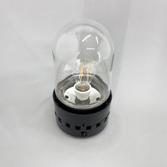 Image 1 of Vintage industriële plafondlamp van bakeliet en glas, Tsjecho-Slowakije 1950