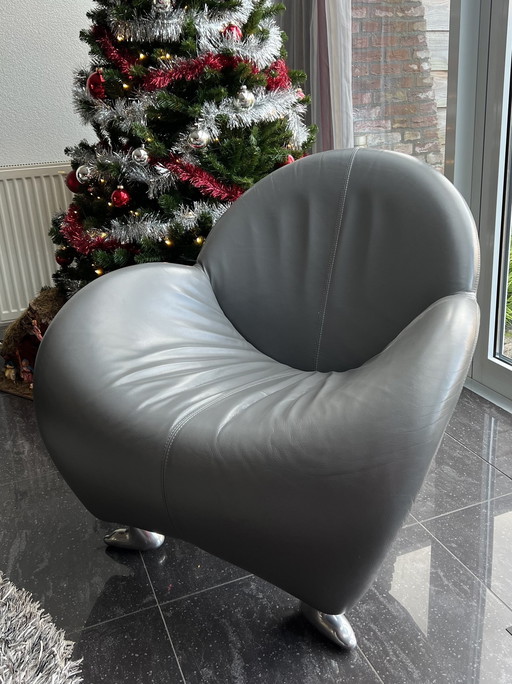 Leolux Fauteuil Type Papageno Grijs