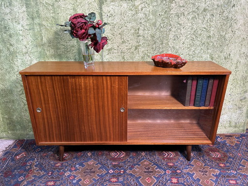 Mid century retro vintage teak boekenkast 1960