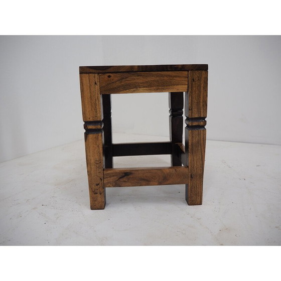 Image 1 of Vintage kersenhouten kruk