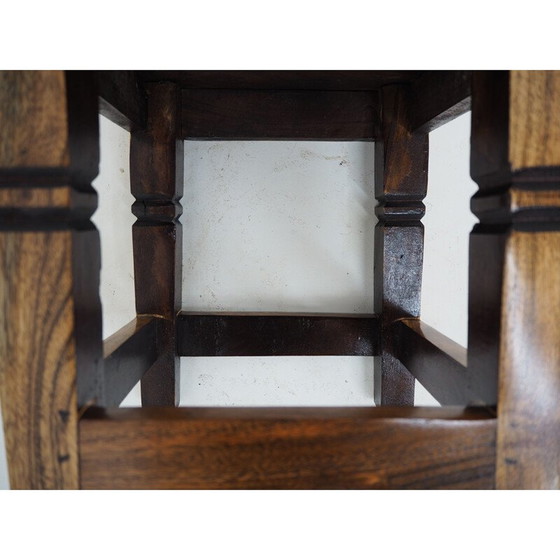 Image 1 of Vintage kersenhouten kruk