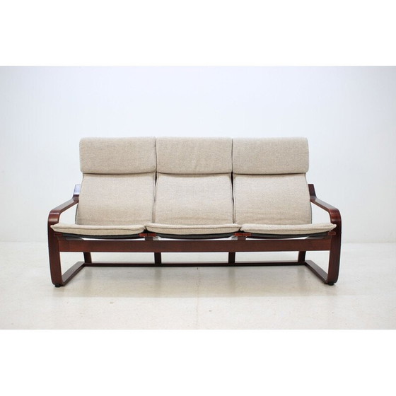 Image 1 of Vintage 3-zitsbank Bentwood van Ton, Tsjecho-Slowakije 1980