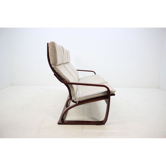 Image 1 of Vintage 3-zitsbank Bentwood van Ton, Tsjecho-Slowakije 1980