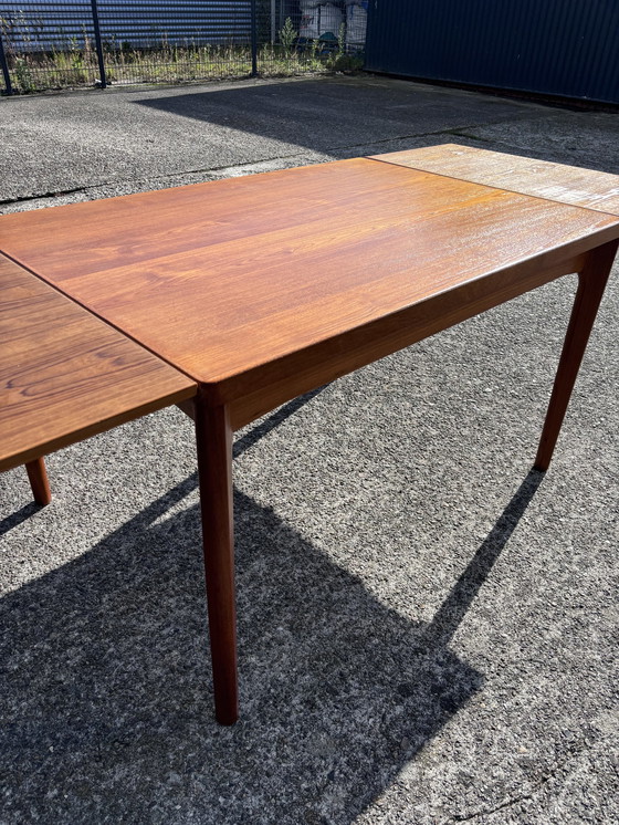 Image 1 of Vintage Teak Eettafel Uitschuifbaar 