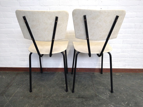 Image 1 of 2X Eetkamerstoelen Vintage