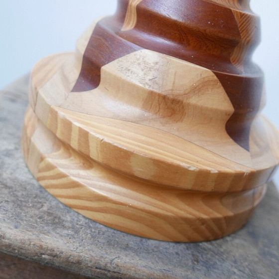 Image 1 of Vintage houten tafellamp voor exemplaren, Engeland