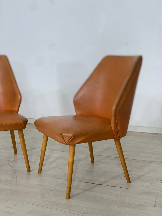 Image 1 of Mid Century fauteuil cocktail fauteuil stoelen stoelen vintage