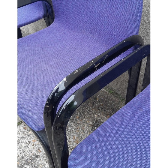 Image 1 of Vintage Orsay fauteuil in elektrisch blauwe stof van Gae Aulenti voor Knoll