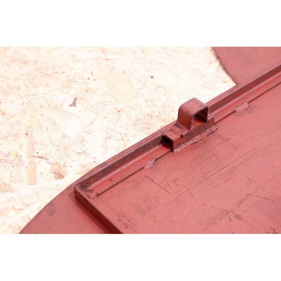 Image 1 of Vintage reclamebord met de letters ZTS in plaatstaal en metaal, Tsjecho-Slowakije 1980