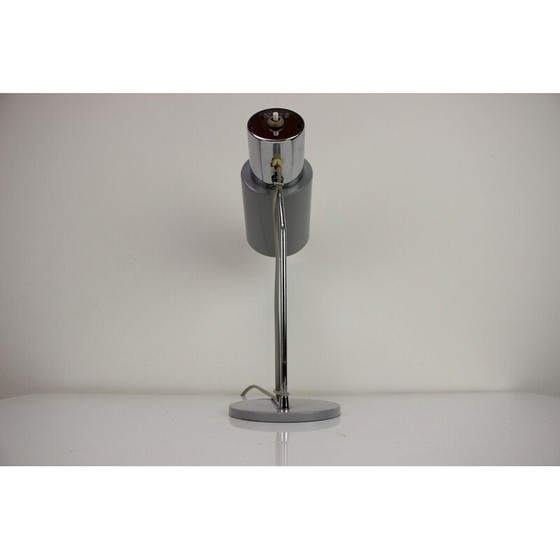 Image 1 of Vintage gelakt metalen en chromen tafellamp van Josef Hurka voor Napako, Tsjecho-Slowakije 1960