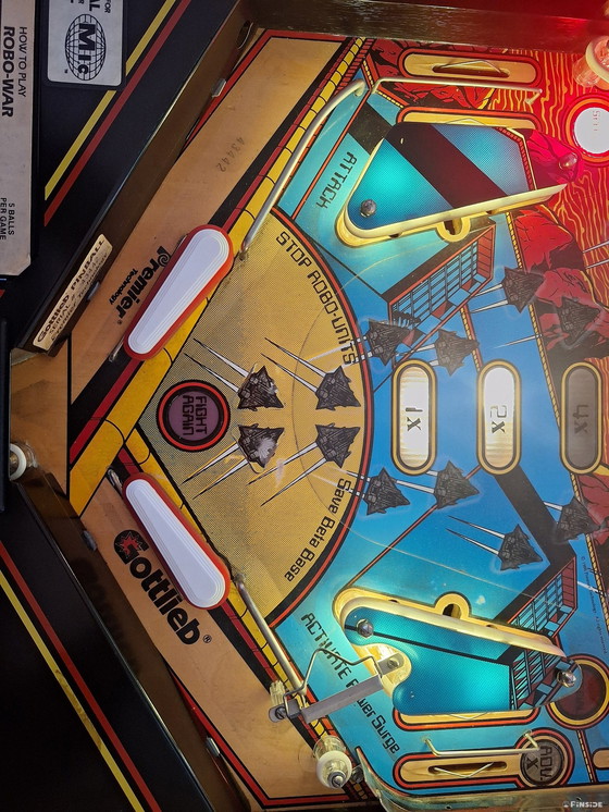 Image 1 of Flipperkast Gottlieb Robo War Pinball